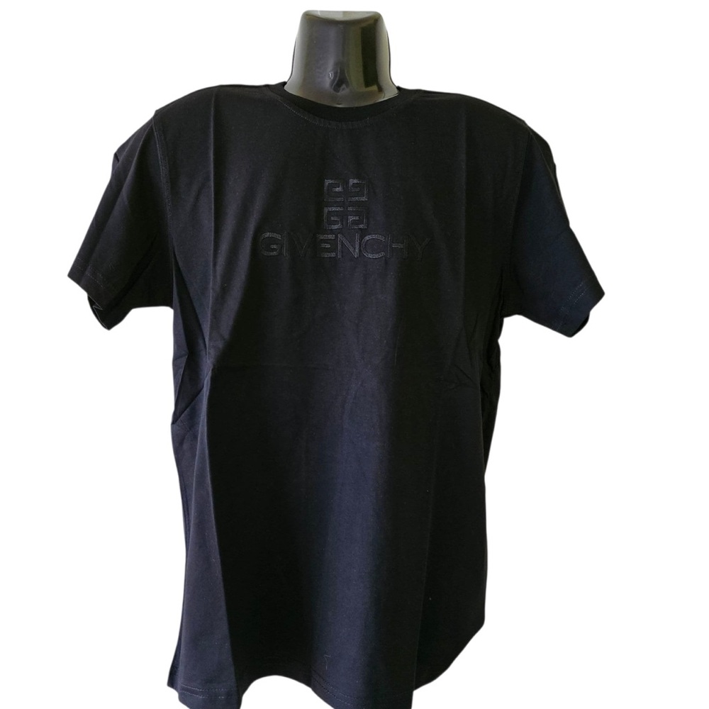 Givenchy Black Embossed Logo T-Shirt - Men